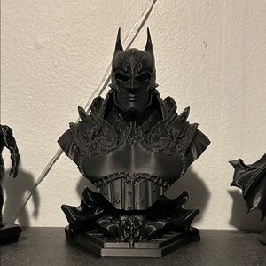 Black Batman Bust Sculpture - Decorative Home Art